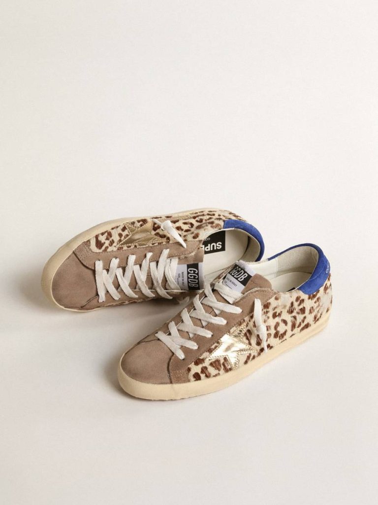 Super-Star Super-Star Ltd In Pony Skin With Gold Star And Suede Heel Tab Women Golden Goose