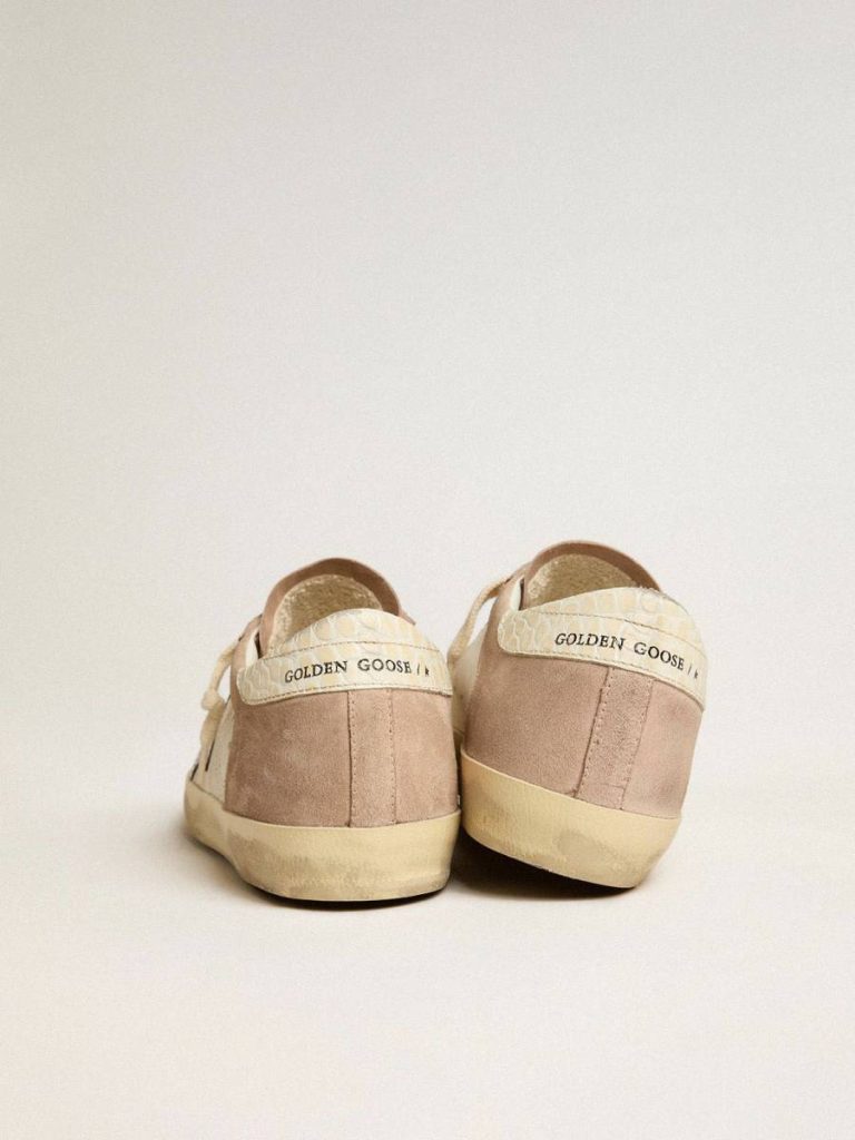Super-Star Women’s Super-Star Sneakers In Pink Suede With Silver Metallic Leather Star Golden Goose Women