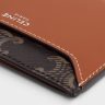 Tan Card Holder In Triomphe Canvas And Calfskin Coin And Card Holders Men Celine