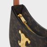 Tan Medium Tilly Bag In Triomphe Canvas And Calfskin Shoulder Bags Women Celine