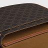 Tan Men Messenger Folco In Triomphe Canvas With Celine Print Cross-Body Bags