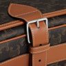 Tan Men Messenger Folco In Triomphe Canvas With Celine Print Cross-Body Bags