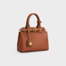 Tan Women Top-Handle Bags Teen Celine Conti Bag In Natural Calfskin