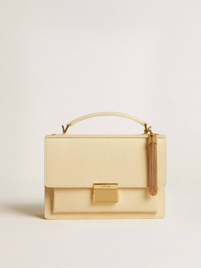 Tassel-Shaped Charm In Antique Gold-Colored Brass Antique Gold Bag Accessories Golden Goose Women