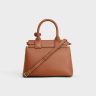 Teen Celine Conti Bag In Supple Grained Calfskin Top-Handle Bags Tan Women