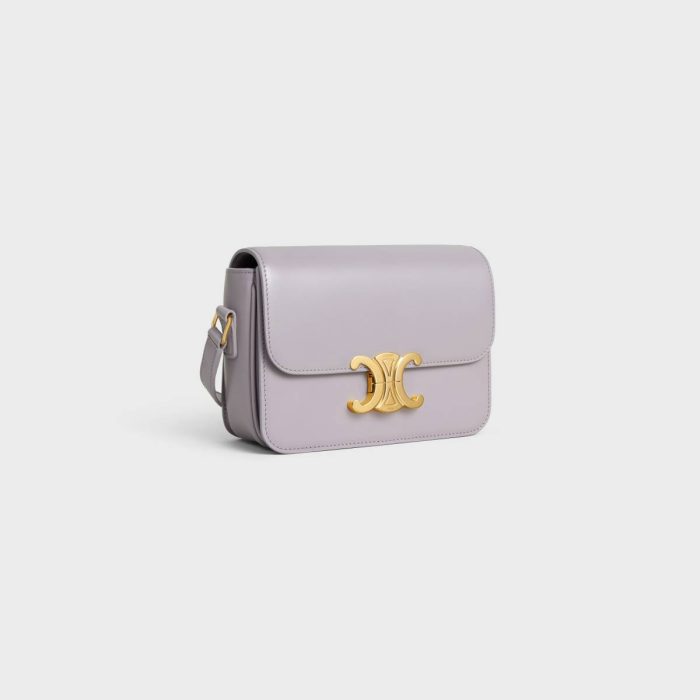 Teen Triomphe Bag In Shiny Calfskin Cross-Body Bags Celine Women Light Lilac