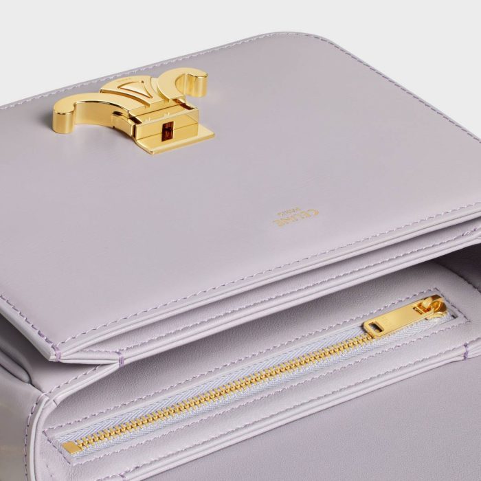 Teen Triomphe Bag In Shiny Calfskin Cross-Body Bags Celine Women Light Lilac