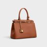 Top-Handle Bags Women Celine Conti Bag In Supple Grained Calfskin Tan