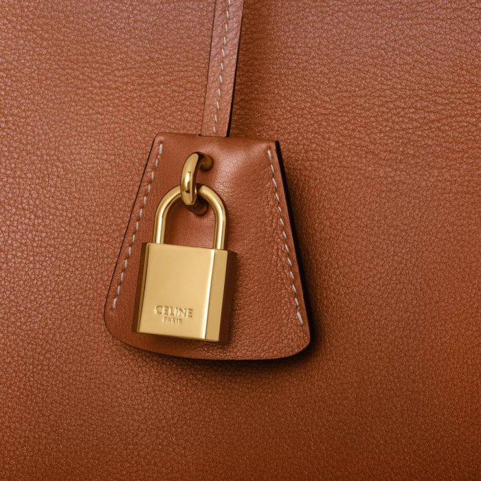 Top-Handle Bags Women Celine Conti Bag In Supple Grained Calfskin Tan