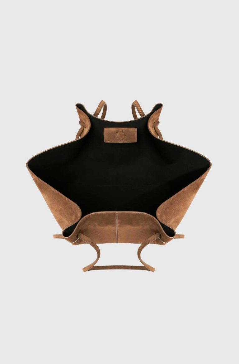 Tote Bags Women Cognac Large Mochi - Cognac Suede Yuzefi
