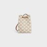 Triomphe Canvas White/Tan Micro Sailor In Triomphe Canvas And Calfskin Women Celine