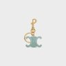 Triomphe Keyring Charms In Acetate With Gold Finishing Straps And Accessories Celine Women Light Clay
