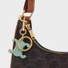 Triomphe Keyring Charms In Acetate With Gold Finishing Straps And Accessories Celine Women Light Clay