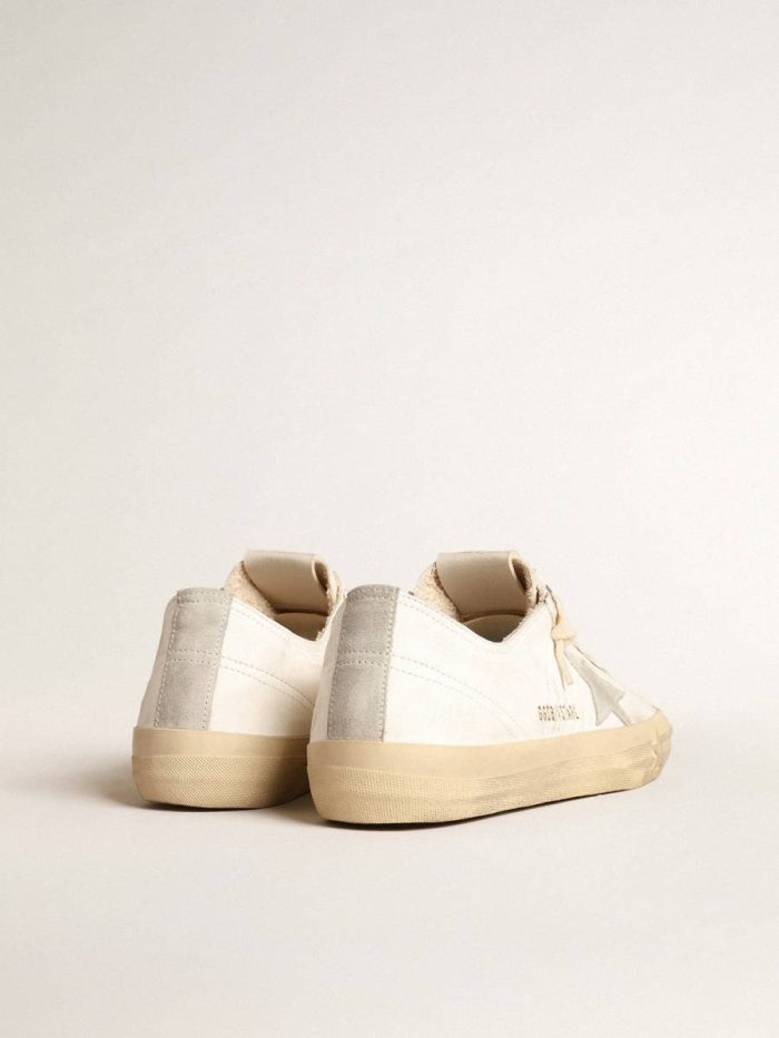 V-Star In Nappa Leather With Ice-Gray Suede Star And Heel Tab V-Star Women Golden Goose