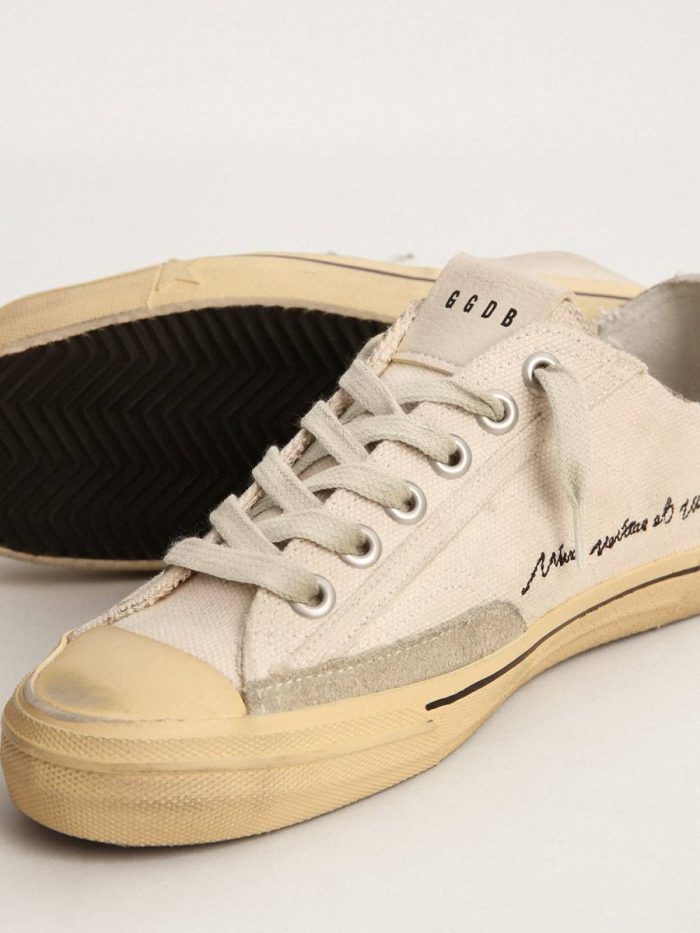 V-Star Women's V-Star Ltd With Black Suede Star And Embroidered Lettering Golden Goose Women
