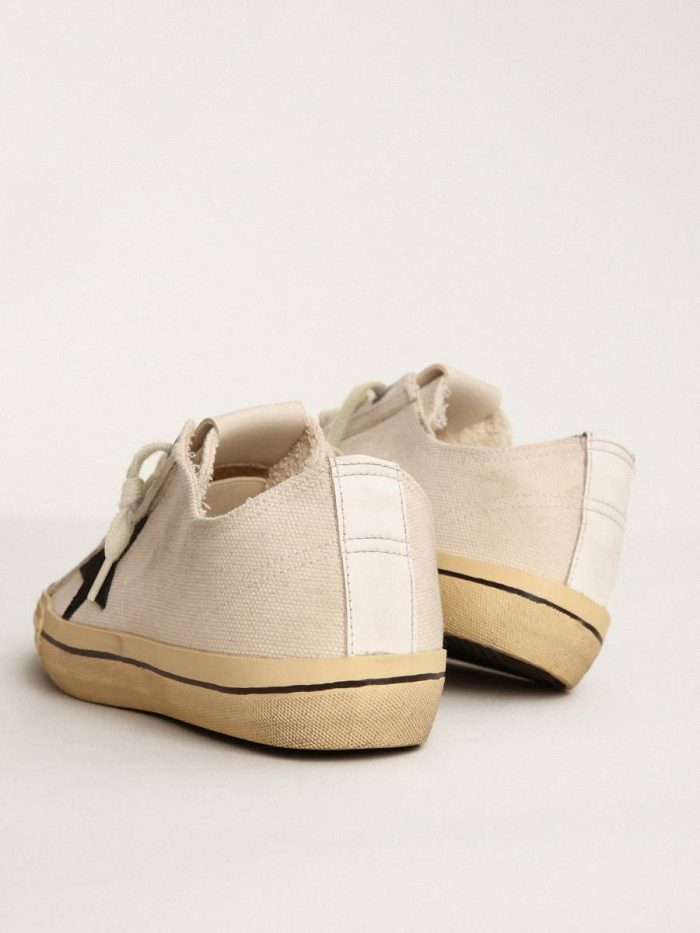V-Star Women's V-Star Ltd With Black Suede Star And Embroidered Lettering Golden Goose Women