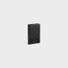 Vertical Card Holder In Calfskin With Triomphe Embossed Black Celine Coin And Card Holders Men
