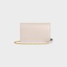 Wallet On Chain Margo In Shiny Calfskin Pale Beige Margo Women Celine