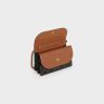 Wallet On Strap In Triomphe Canvas And Smooth Lambskin Triomphe Canvas Tan Women Celine