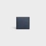 Wallets Celine Bi-Fold Wallet In Grained Calfskin Navy Blue Men