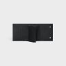 Wallets Celine Small Trifold Wallet In Grained Calfskin Men Black