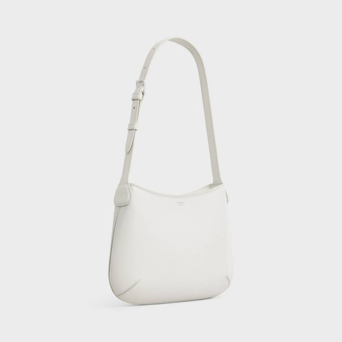 White Shoulder Bags Shoulder Hobo Celine Alice In Smooth Satinated Calfskin Women