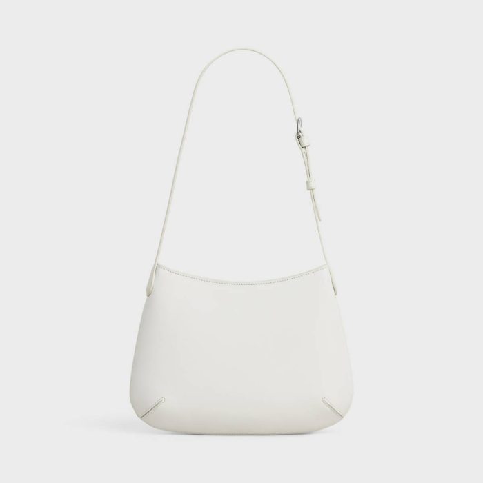 White Shoulder Bags Shoulder Hobo Celine Alice In Smooth Satinated Calfskin Women