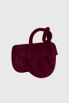 Wine Women Yuzefi Crossbody Bags Pretzel - Wine Suede
