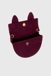 Wine Women Yuzefi Crossbody Bags Pretzel - Wine Suede