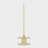 Women Almond Green Celine Straps And Accessories Triomphe Keyring Charm In Smooth Calfskin