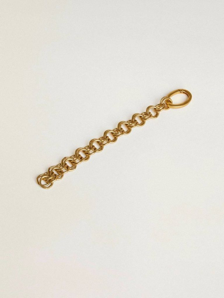 Women Bag Accessories Golden Goose Antique Gold Antique Gold-Colored Brass Charm In The Shape Of A Chain