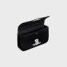 Women Black Celine Chain Shoulder Bag Claude In Shiny Calfskin Shoulder Bags