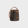 Women Celine Cross-Body Bags Tan Clara Bag In Triomphe Canvas And Calfskin
