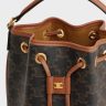 Women Celine Cross-Body Bags Tan Clara Bag In Triomphe Canvas And Calfskin