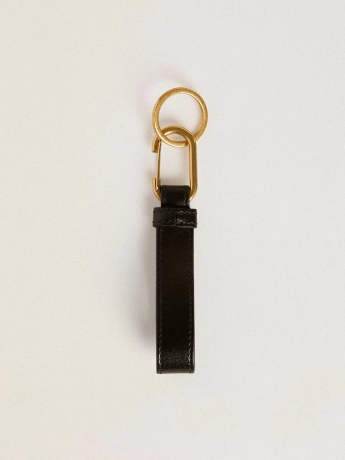 Women Golden Goose Black Keyring Bag Accessories Black