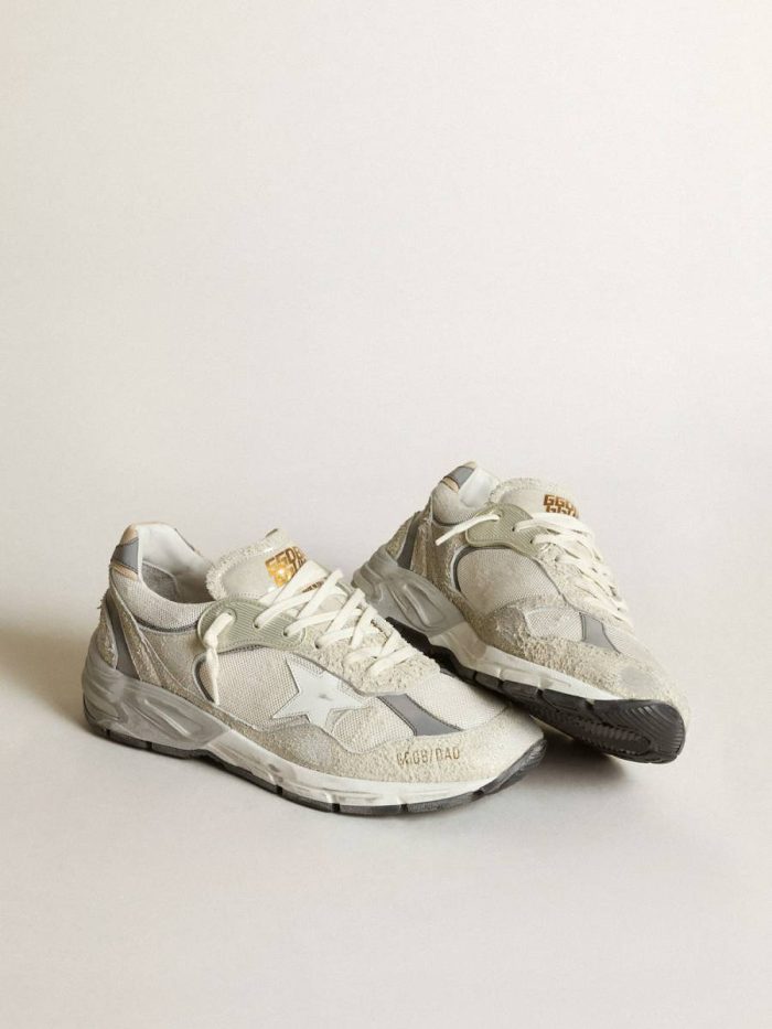 Women Golden Goose Dad-Star Women's Dad-Star In White Mesh And Suede