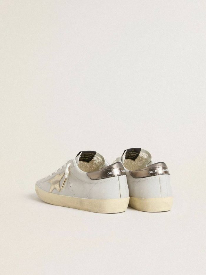 Women Golden Goose Super-Star Super-Star With Crackle Leather Star And Metallic Foiled Leather Heel Tab