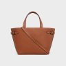 Women Hobo And Tote Bags Mini Cabas Anais Cuir Triomphe In Grained Calfskin Tan Celine