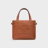 Women Hobo And Tote Bags Mini Cabas Anais Cuir Triomphe In Grained Calfskin Tan Celine