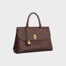 Women Medium Aucourt 16 Soft In Supple Grained Calfskin Hickory Top-Handle Bags Celine