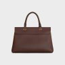 Women Medium Aucourt 16 Soft In Supple Grained Calfskin Hickory Top-Handle Bags Celine