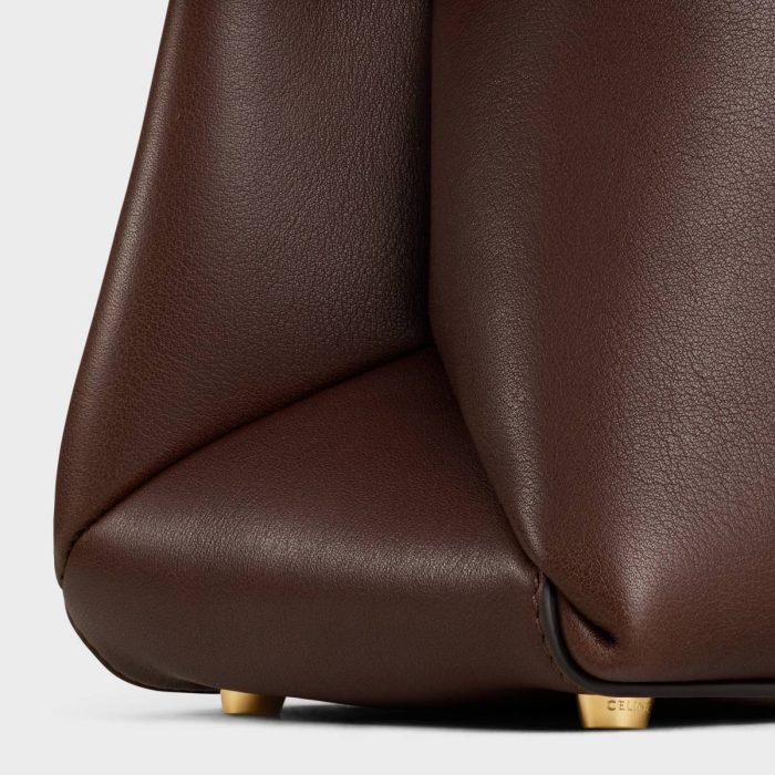 Women Medium Aucourt 16 Soft In Supple Grained Calfskin Hickory Top-Handle Bags Celine