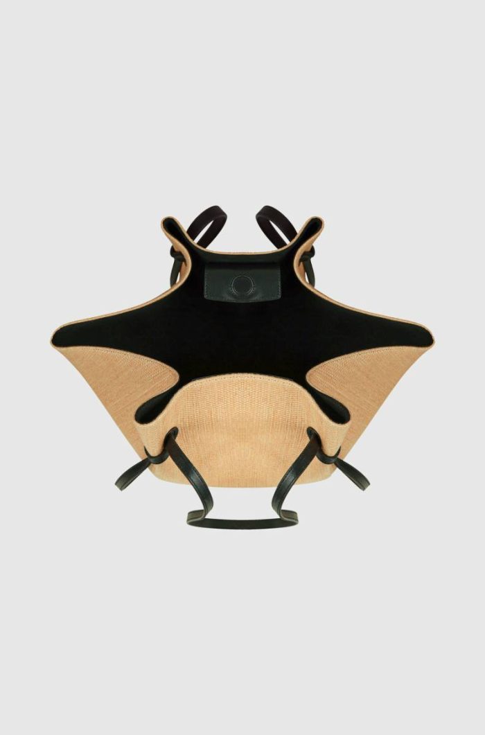 Women Mochi - Natural Raffia And Leather Tote Bags Yuzefi