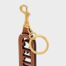 Women Perforated Celine Keyring Charm In Smooth Calfskin Straps And Accessories Tan