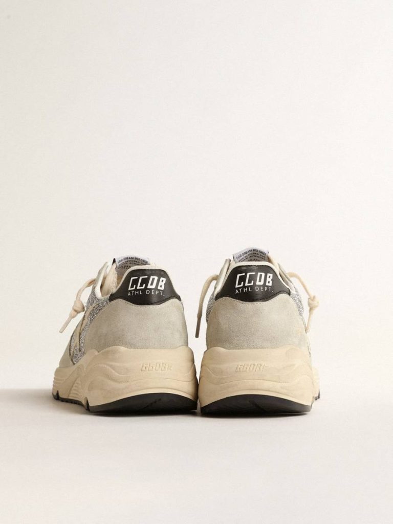 Women Running Sole Golden Goose Running Sole Embellished With Swarovski Crystals And Ivory Star