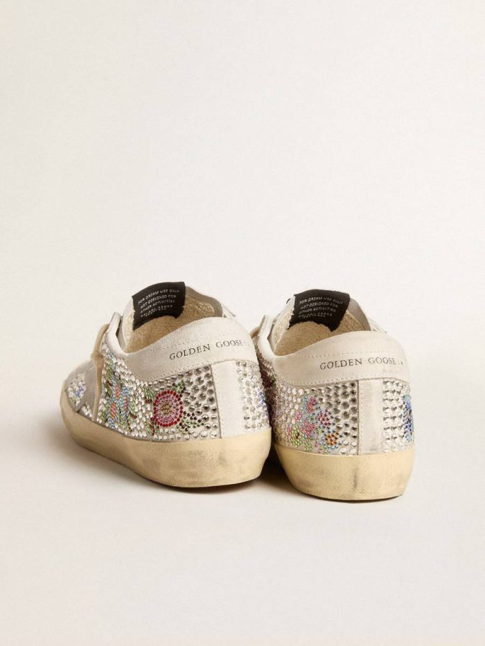 Women Super-Star Ltd In Swarovski Crystals With Suede Star And Heel Tab Super-Star Golden Goose