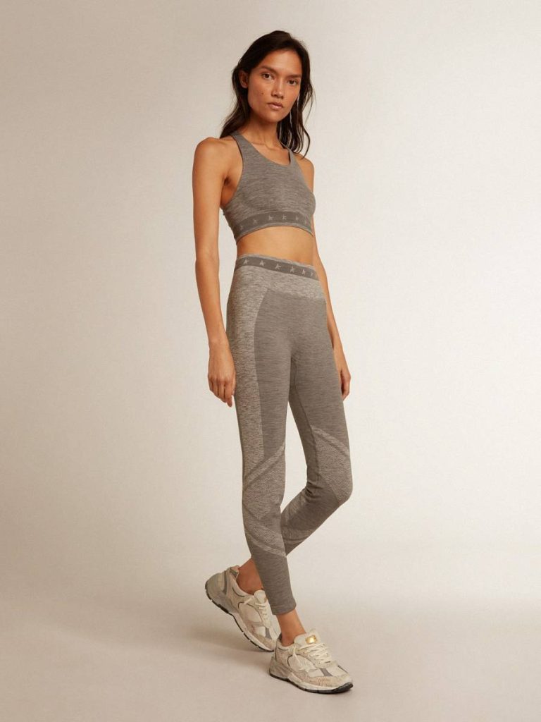 Women T-Shirts & Tops Gray Melange Athletic Top Golden Goose Gray Melange