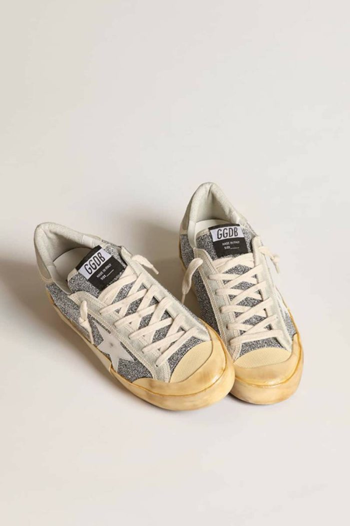 Women Women’s Super-Star Lab With White Star And Swarovski Glitter Upper Golden Goose Super-Star