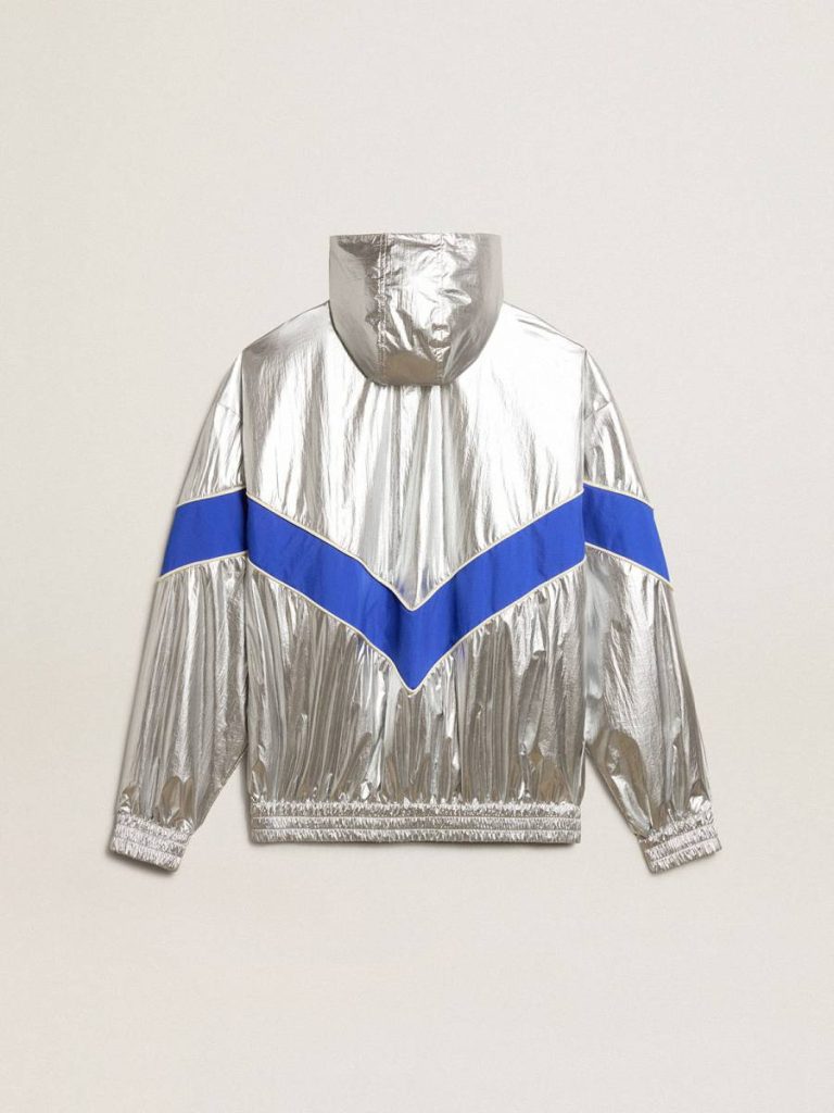 Women Women’s Windcheater In Silver Technical Fabric Coats & Jackets Silver Golden Goose