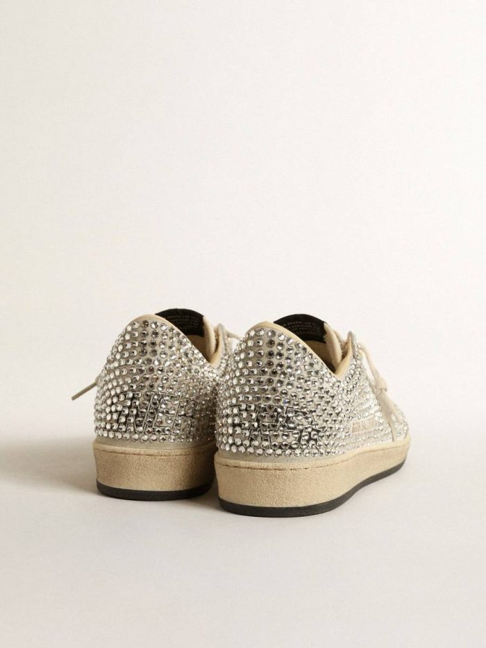 Women’s Ball Star Ltd With Swarovski Crystals And Gray Suede Star Women Golden Goose Ball Star